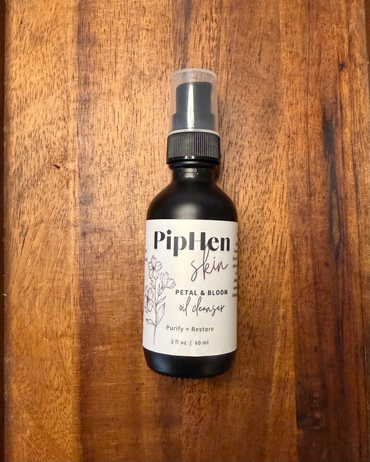Petal & Bloom oil cleanser: Purify + Restore