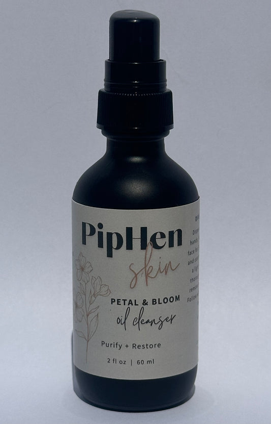 Petal & Bloom oil cleanser: Purify + Restore