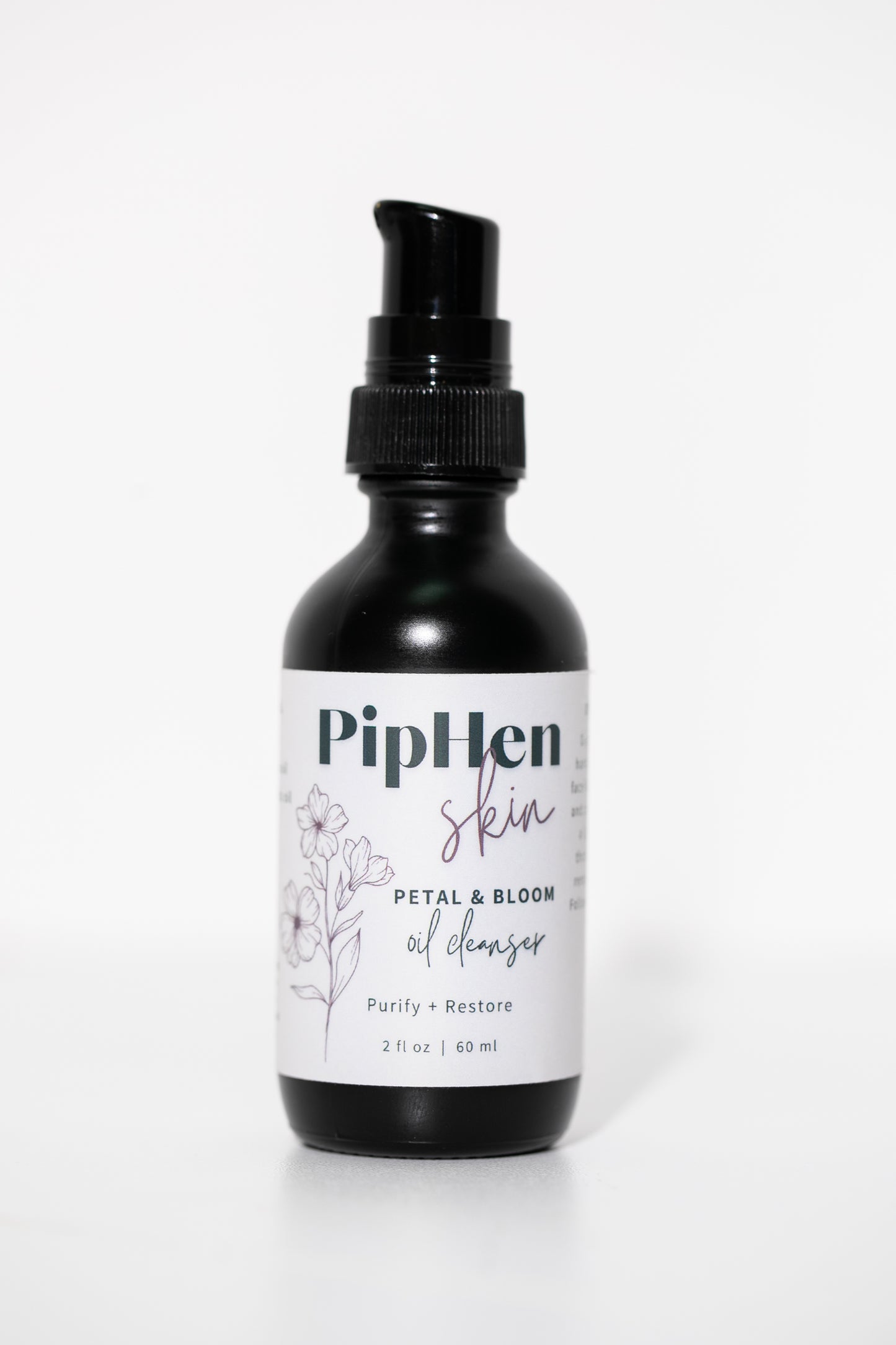 Petal & Bloom oil cleanser: Purify + Restore